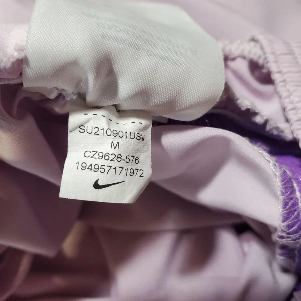 Nike Dri-FIT Running Shorts Womens M Purple Lined Colorblock Gym CZ9626-576‎